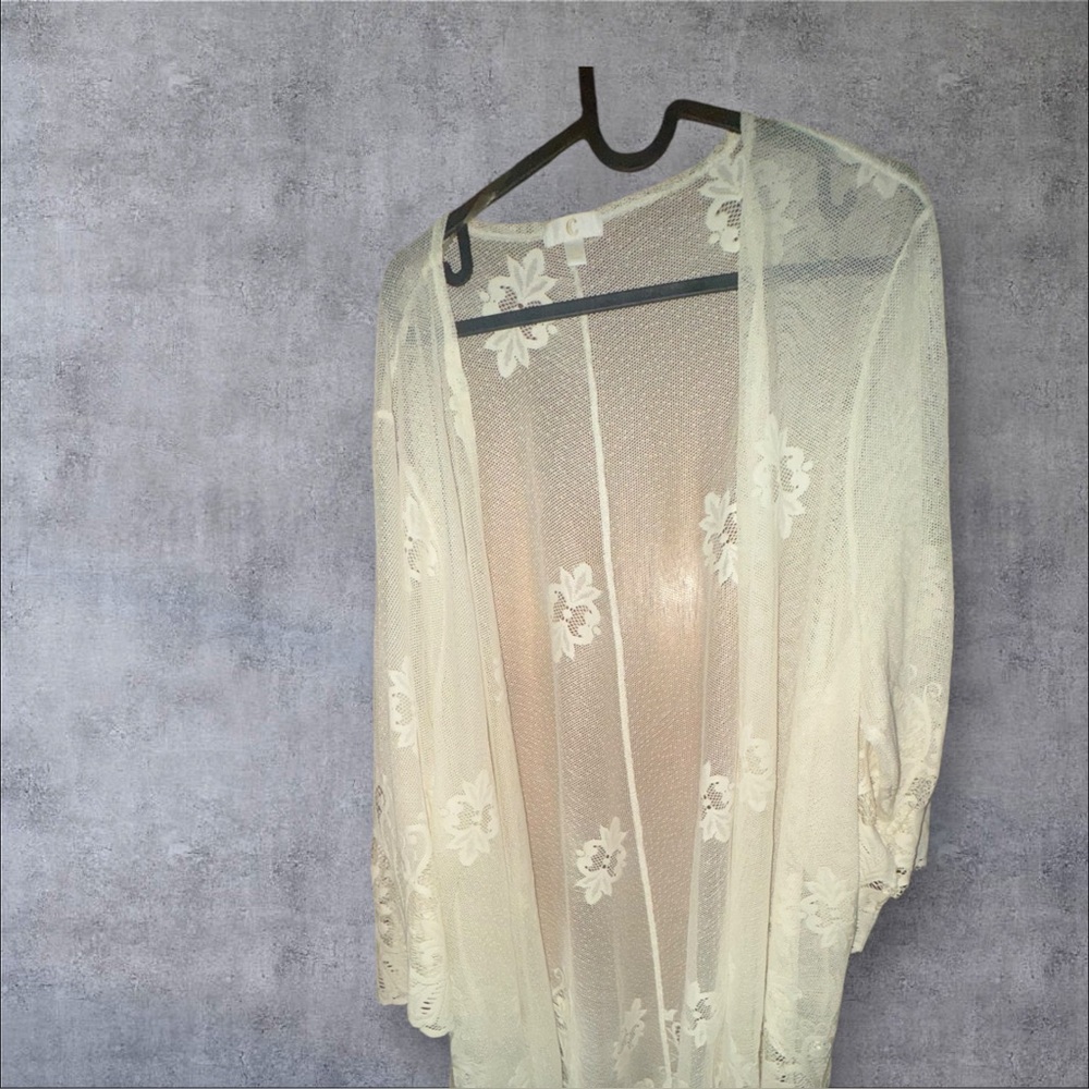 C Cream Floral Lace jacket